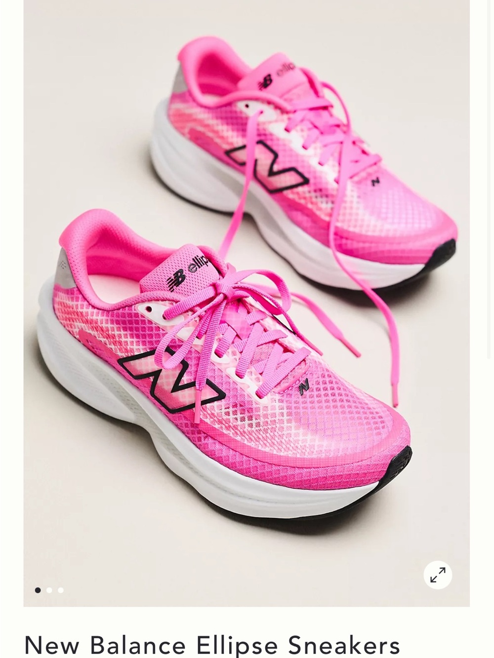 New Balance Ellipse Pink Running Sneakers